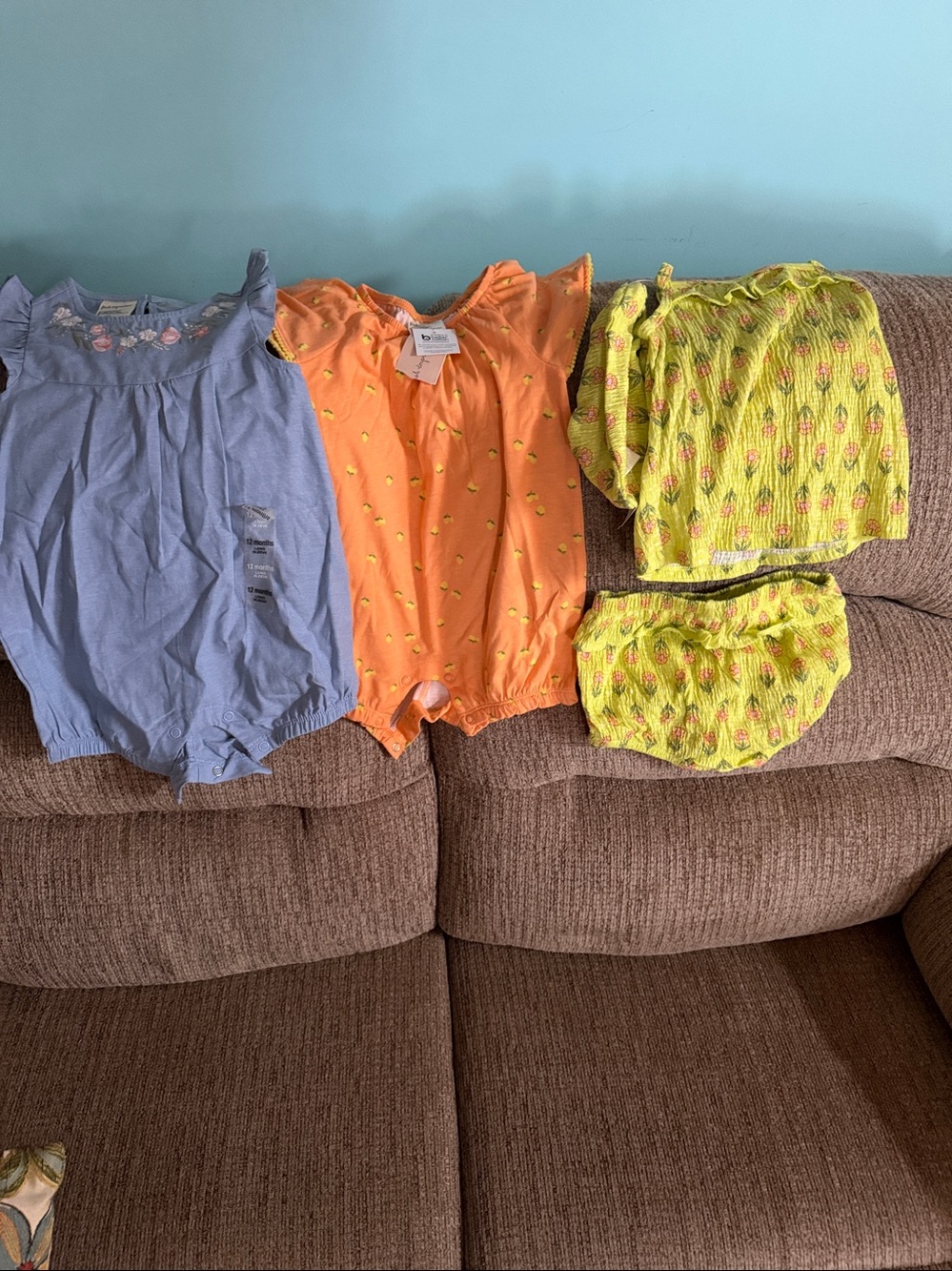 3 Baby Outfits for Fun in SUN, New, sizes are 12 mo, 18 mo & 24 mo.